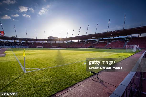 General view inside the stadium during the UEFA Europa League group A match between FC Zürich and PSV Eindhoven at Stadion Letzigrund on October 6,...