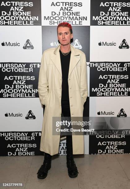 Gareth Pugh attends the Apple Music x Palace Skateboards DJ Mixes launch party on October 6, 2022 in London, England.