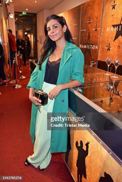 Collien Ulmen-Fernandes during the premiere of HAMILTON The Musical Revolution at Stage Operettenhaus on October 6, 2022 in Hamburg, Germany.