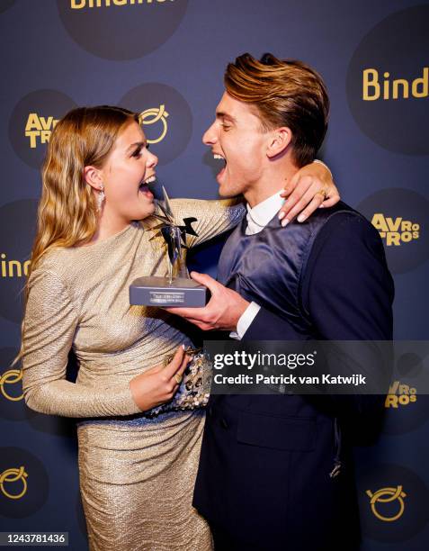 Countess Eloise van Oranje and Robbert Rodenburg, winner of the Dutch Television Star: Online at the Televisier Gala at Theater Carre on October 6,...