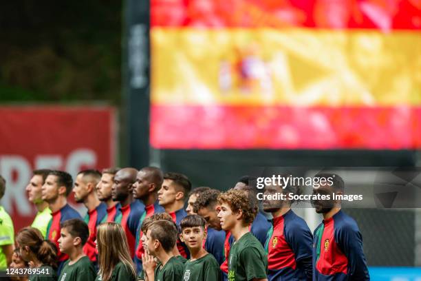 Teamphoto of Portugal during the UEFA Nations league match between Portugal v Spain at the Estadio Municipal de Braga on September 27, 2022 in Braga...