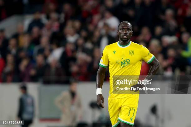 Moussa Sissoko of FC Nantes Looks on during the UEFA Europa League group G match between Sport-Club Freiburg and FC Nantes at Europa-Park Stadion on...