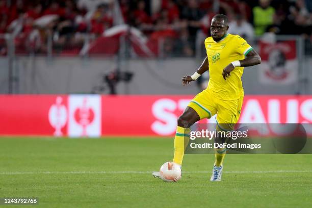 Moussa Sissoko of FC Nantes controls the Ball during the UEFA Europa League group G match between Sport-Club Freiburg and FC Nantes at Europa-Park...