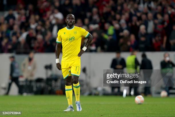 Moussa Sissoko of FC Nantes Looks on during the UEFA Europa League group G match between Sport-Club Freiburg and FC Nantes at Europa-Park Stadion on...