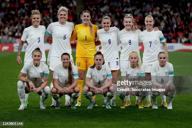 Rachel Daly of England Women, Millie Bright of England Women, Mary Earps of England Women, Georgia Stanway of England Women, Lauren Hemp of England...