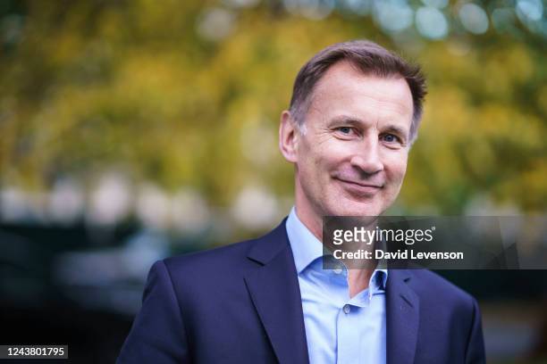 Jeremy Hunt, MP and Chair of the Health and Social Care Committee, attends the Cheltenham Literature Festival on October 7, 2022 in Cheltenham,...