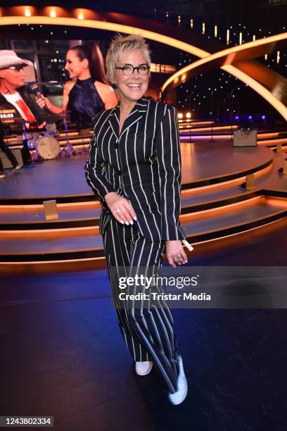 Inka Bause during the Goldene Henne Awards 2022 at Studio 3 der Media City on October 7, 2022 in Leipzig, Germany.