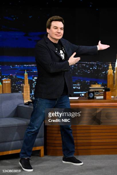 Episode 1726 -- Pictured: Actor Mike Myers arrives on Friday, October 7, 2022 --