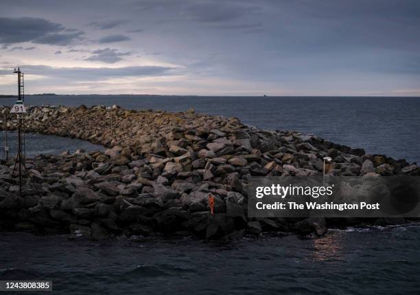 Fisherman at a ferry dock near Stavanger, southwestern Norway, on Sept. 27, 2022. Pictures to a story about Norways role in Europes energy crisis....