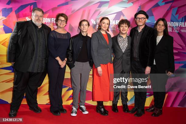 Justin Johnson, Bonnie Curtis, Jacob Tremblay, Nora Twomey, Gaten Matarazzo, Paul Young and Julie Lynn attend the Premiere Screening of "My Father's...