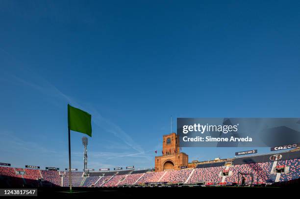 General view of the stadium prior to kick-off in the Serie A match between Bologna FC and UC Sampdoria at Stadio Renato Dall'Ara on October 8, 2022...