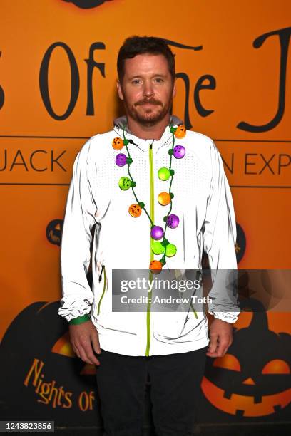 Kevin Connolly attends Nights of the Jack friends and family nights at King Gilette Ranch on October 07, 2022 in Calabasas, California.