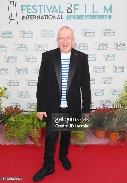 Designer Jean Paul Gaultier attends the Saint-Jean-de-Luz International Film Festival - Day Six on October 8, 2022 in Saint Jean de Luz, France.