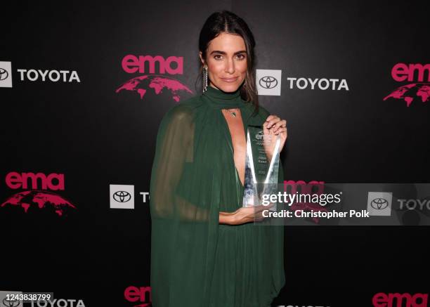 Nikki Reed at the EMA Awards Gala held at Sunset Las Palmas Studios on October 8, 2022 in Los Angeles, California.