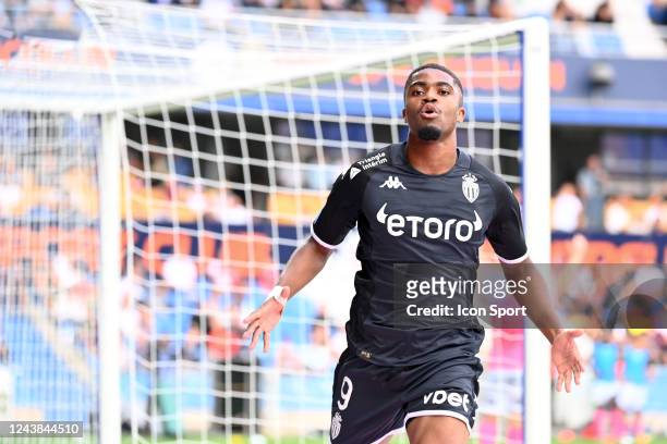 Myron BOADU during the Ligue 1 Uber Eats match between Montpellier and Monaco at Stade de la Mosson on October 9, 2022 in Montpellier, France. -...
