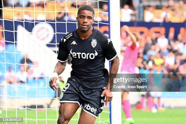 Myron BOADU during the Ligue 1 Uber Eats match between Montpellier and Monaco at Stade de la Mosson on October 9, 2022 in Montpellier, France. -...