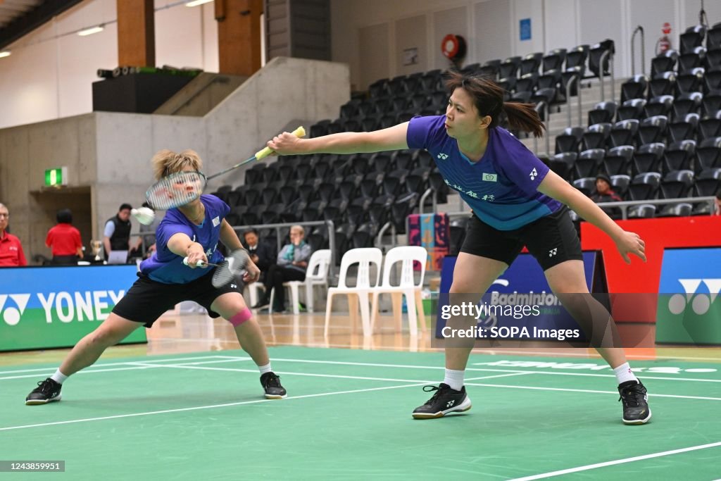 Yang Ching Yang Ching Tun and Chang Ching Hui of Taiwan seen in action during ...