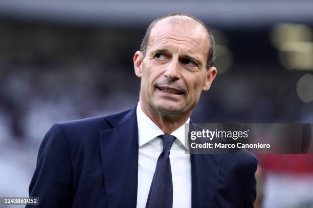 Massimiliano Allegri, head coach of Juventus Fc looks on during the Serie A football match between Ac Milan and Juventus Fc. Ac Milan wins 2-0 over...