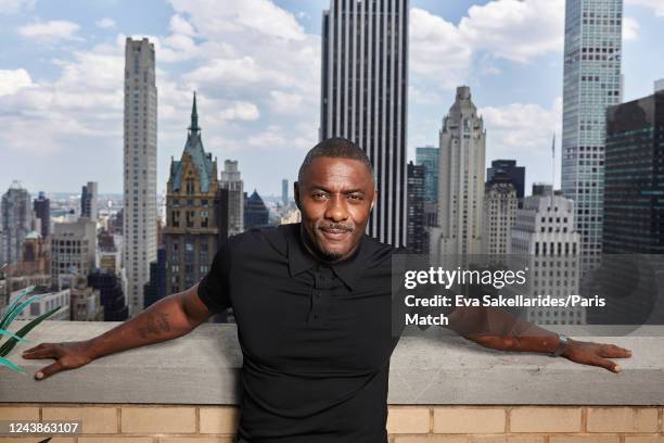 Actor Idris Elba is photographed for Paris Match on August 9, 2022 in New York, United States of America.