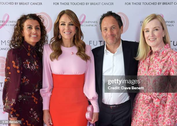 Sam Jacobs, Elizabeth Hurley, Founder and Chairman of Future Dreams Spencer Leslie and Anna Bartle attend the Future Dreams Anniversary Ladies Lunch...