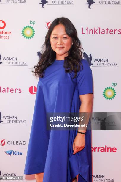 Colleen Cheung-Ying Wong, winner of the Vodafone Woman of Innovation Award attends the Women of the Year Lunch & Awards at Royal Lancaster Hotel on...