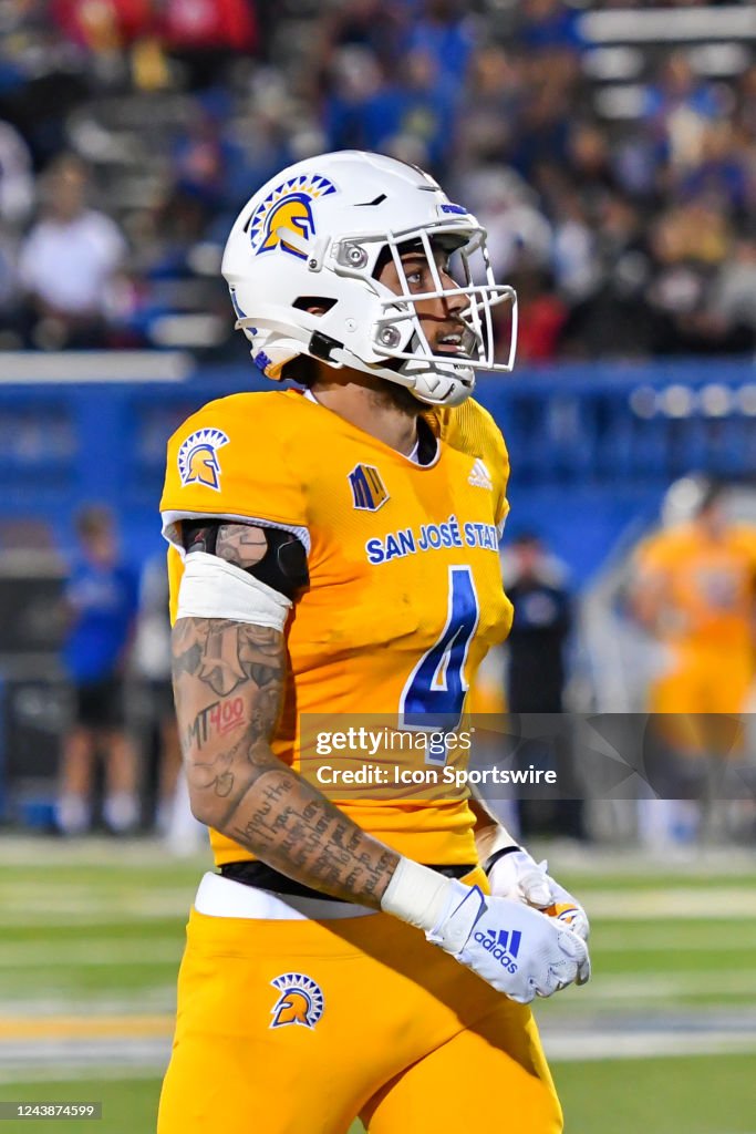 San Jose State Spartans wide receiver Elijah Cooks lines up on the ...