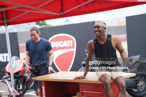 Its All in the Details Teams start a Megaleg in Bologna, Italy, where they must cart an 88-pound wheel of parmigiano cheese and build a Ducati...