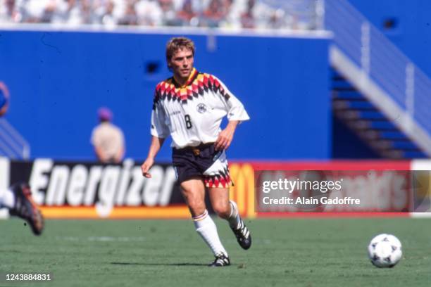 Thomas Hassler of Germany during the FIFA World Cup match between Germany and South Korea, at Cotton Bowl, Dallas, United States on June 27, 1994