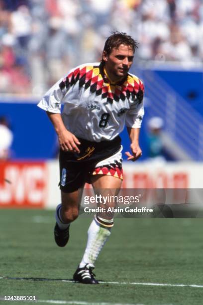 Thomas Hassler of Germany during the FIFA World Cup match between Germany and South Korea, at Cotton Bowl, Dallas, United States on June 27, 1994