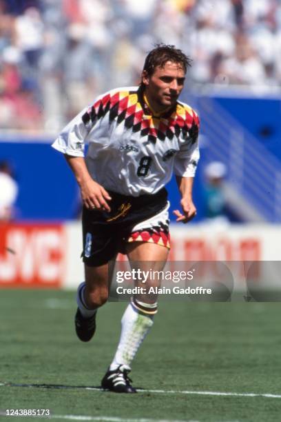 Thomas Hassler of Germany during the FIFA World Cup match between Germany and South Korea, at Cotton Bowl, Dallas, United States on June 27, 1994