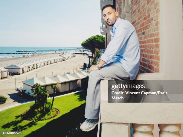 Actor Dali Benssalah is photographed for Paris Match during the 79th Venice Film Festival on September 2, 2022 in Venice, Italy.