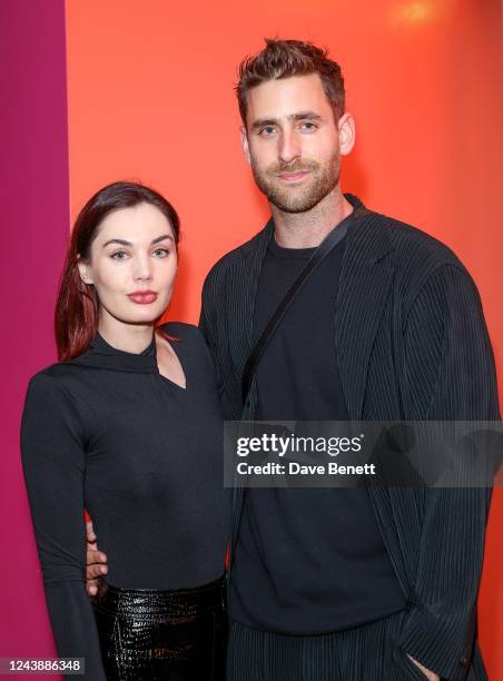 In this image released on October 11th, Poppy Corby-Tuech and Oliver Jackson-Cohen attend a special screening of "The Whale", at The Ham Yard Hotel...