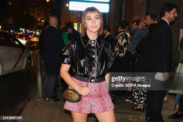 Greta Fernández attends the opening of the "Picasso/Chanel" exhibition at the Museo Nacional Thyssen-Bornemisza in Madrid.