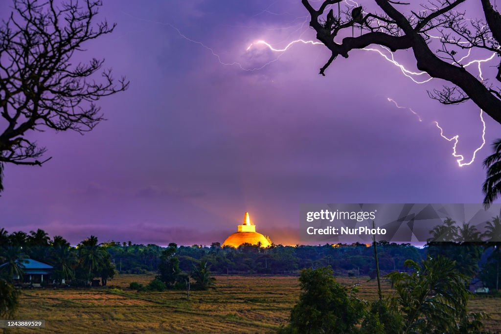 Night Landscape Of Anuradhapura City