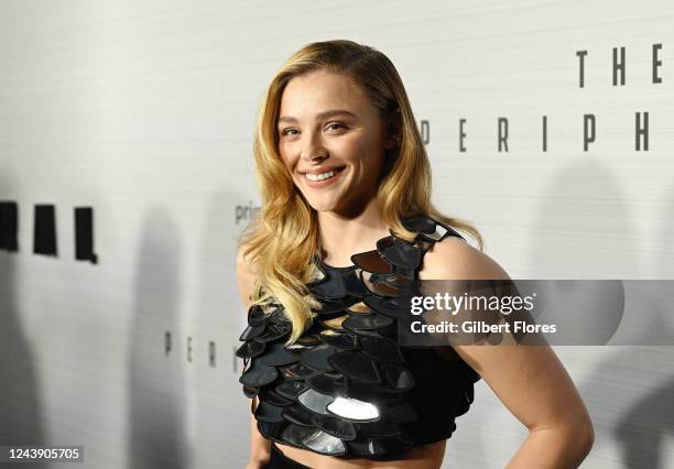 Chloe Grace Moretz at the red carpet event for season one of the new Prime Video series The Peripheral held at Ace Hotel Downtown Los Angeles on...