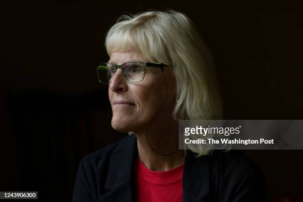 Kalispell, Montana Current Justice Ingrid Gustafson during her re-election campaign event held at a private home in Kalispell, Montana on September...