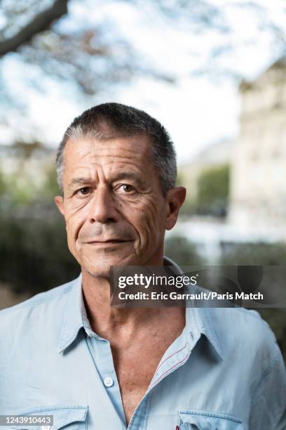Writer Emmanuel Carrere is photographed for Paris Match on September 6, 2022 in Paris, France.