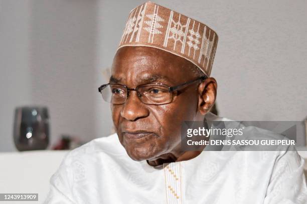 Saleh Kebzabo, newly appointed Chadian Prime Minister is seen at his house in N'Djamena on October 12, 2022. - Chadian military leader Mahamat Idriss...