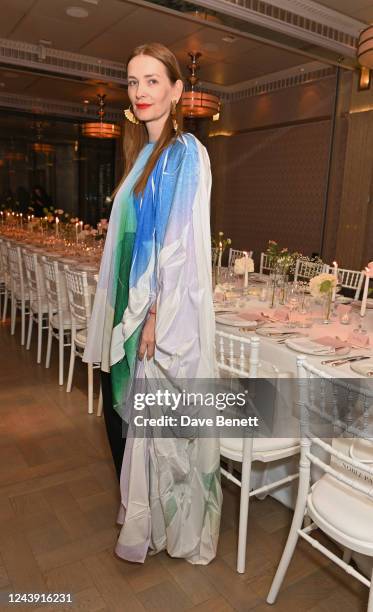 Designer Roksanda Ilincic attends the Roksanda x Noble Panacea dinner at The Connaught Hotel on October 12, 2022 in London, England.