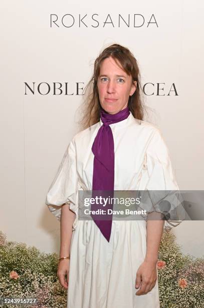 Lady Frances von Hofmannsthal attends the Roksanda x Noble Panacea dinner at The Connaught Hotel on October 12, 2022 in London, England.