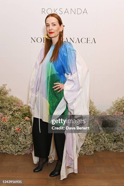 Designer Roksanda Ilincic attends the Roksanda x Noble Panacea dinner at The Connaught Hotel on October 12, 2022 in London, England.