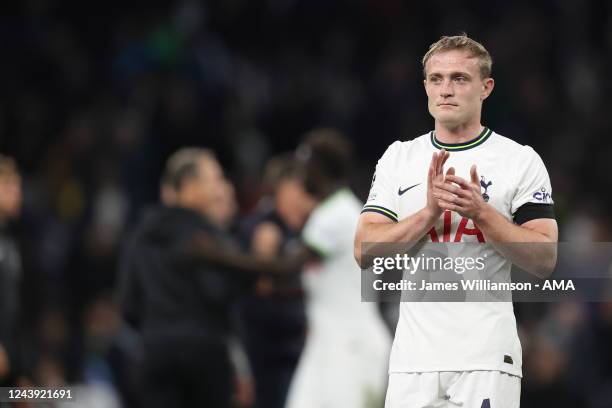 Oliver Skipp of Tottenham Hotspur during the UEFA Champions League group D match between Tottenham Hotspur and Eintracht Frankfurt at Tottenham...