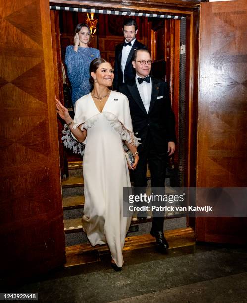 Crown Princess Victoria of Sweden, Prince Daniel of Sweden, Prince Carl Philip of Sweden and Princess Sofia of Sweden attend a concert that The...