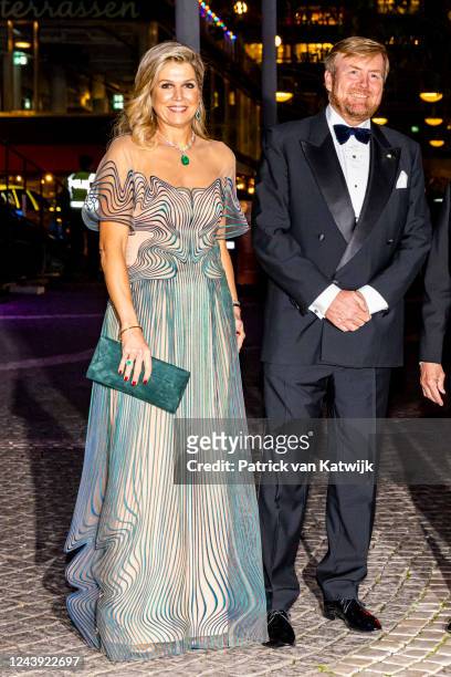 Queen Maxima of The Netherlands and King Willem-Alexander of The Netherlands attends a concert that The Netherlands offers to the Swedish Royal...