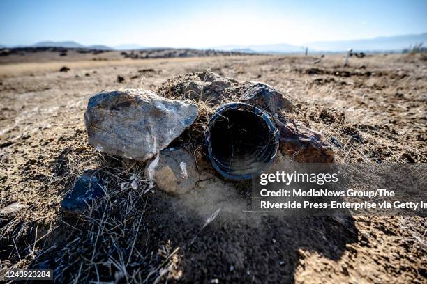 Temecula, CA An artificial burrow for burrowing owls sits empty in the western Riverside County Wildlife Conservation area near Temecula on Tuesday,...