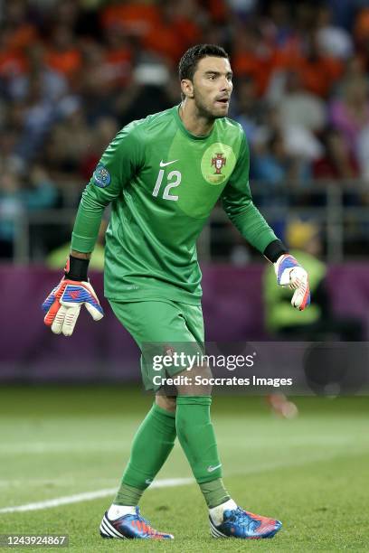 Rui Patricio of Portugal during the EURO match between Portugal v Holland on June 17, 2012