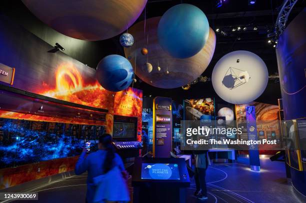 The Kenneth C. Griffin Exploring the Planets Gallery is seen in the Smithsonians National Air and Space Museum in Washington, DC on October 06, 2022.