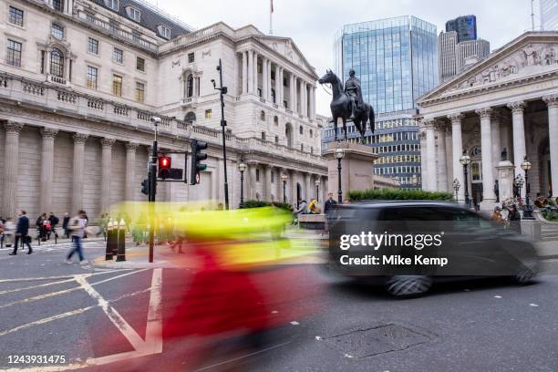 Bank of England in the City of London on 12th October 2022 in London, United Kingdom. Turmoil in financial markets has increased UK mortgage rates...