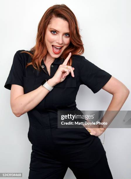 April Bowlby from Doom Patrol poses for a portrait for TV Guide Magazine on OCTOBER 9, 2022 in New York City, New York.