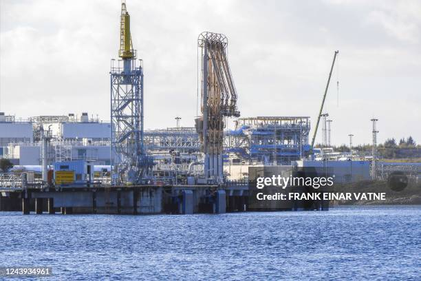 The Ormen Lange land plant, or Nyhamna gas plant in Aukra, which receives and processes gas from the Ormen Lange field in the Norwegian Sea is seen...